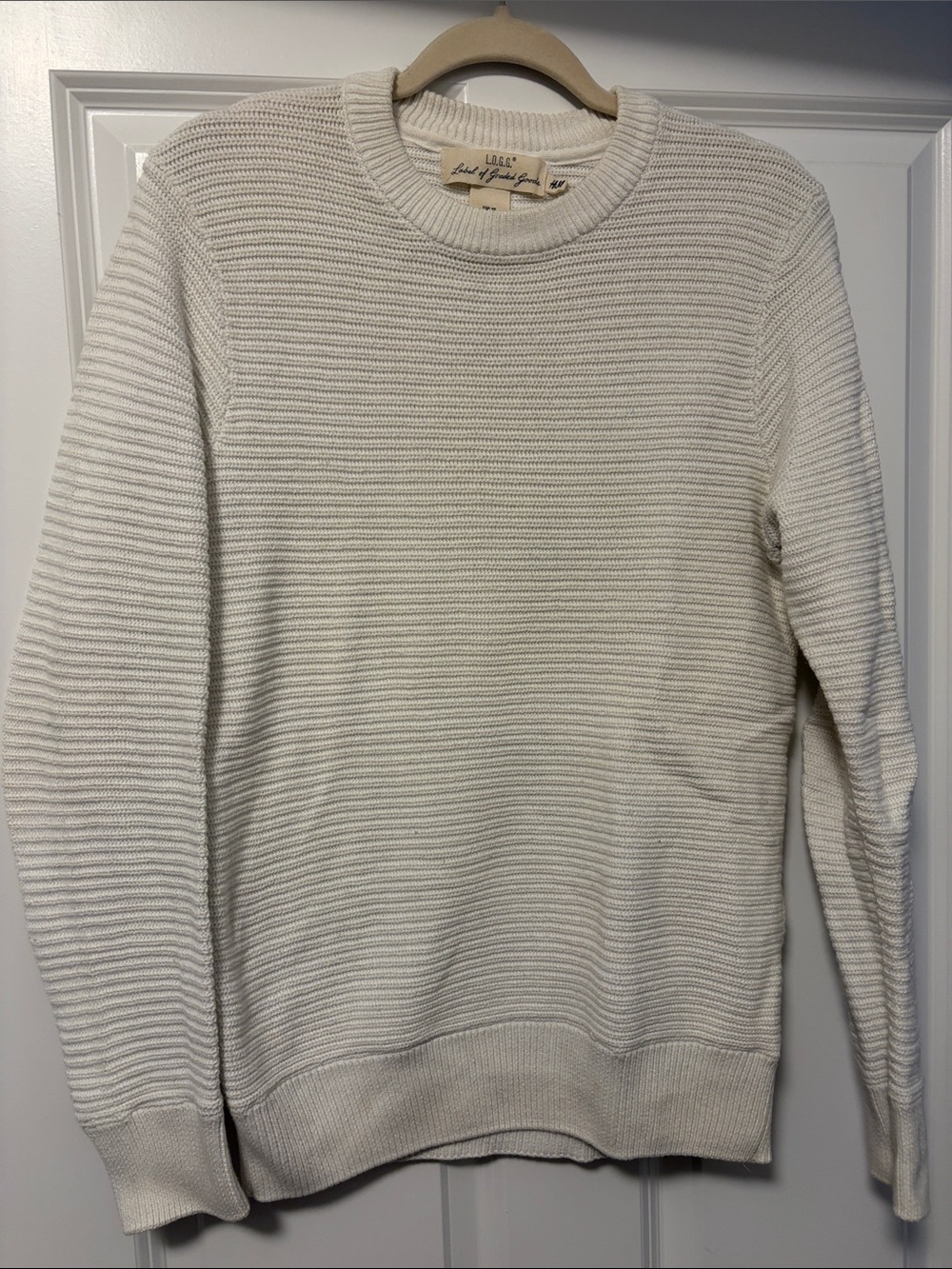 Off-White Ribbed Crew Sweater